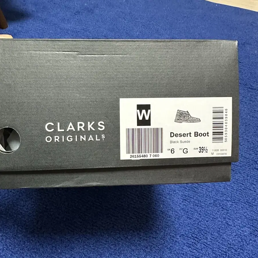 Clarks 클락스 데저트부츠 블랙 새상품 남성 UK6 사이즈