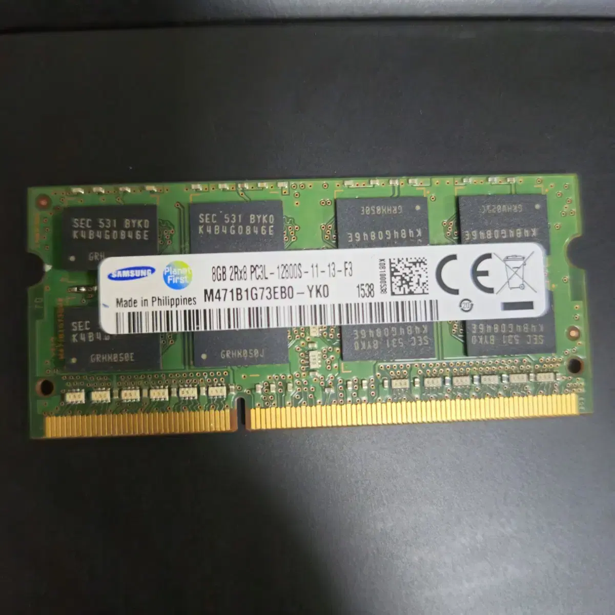 노트북 램 ddr3 8기가 12800s (2개 일괄)_