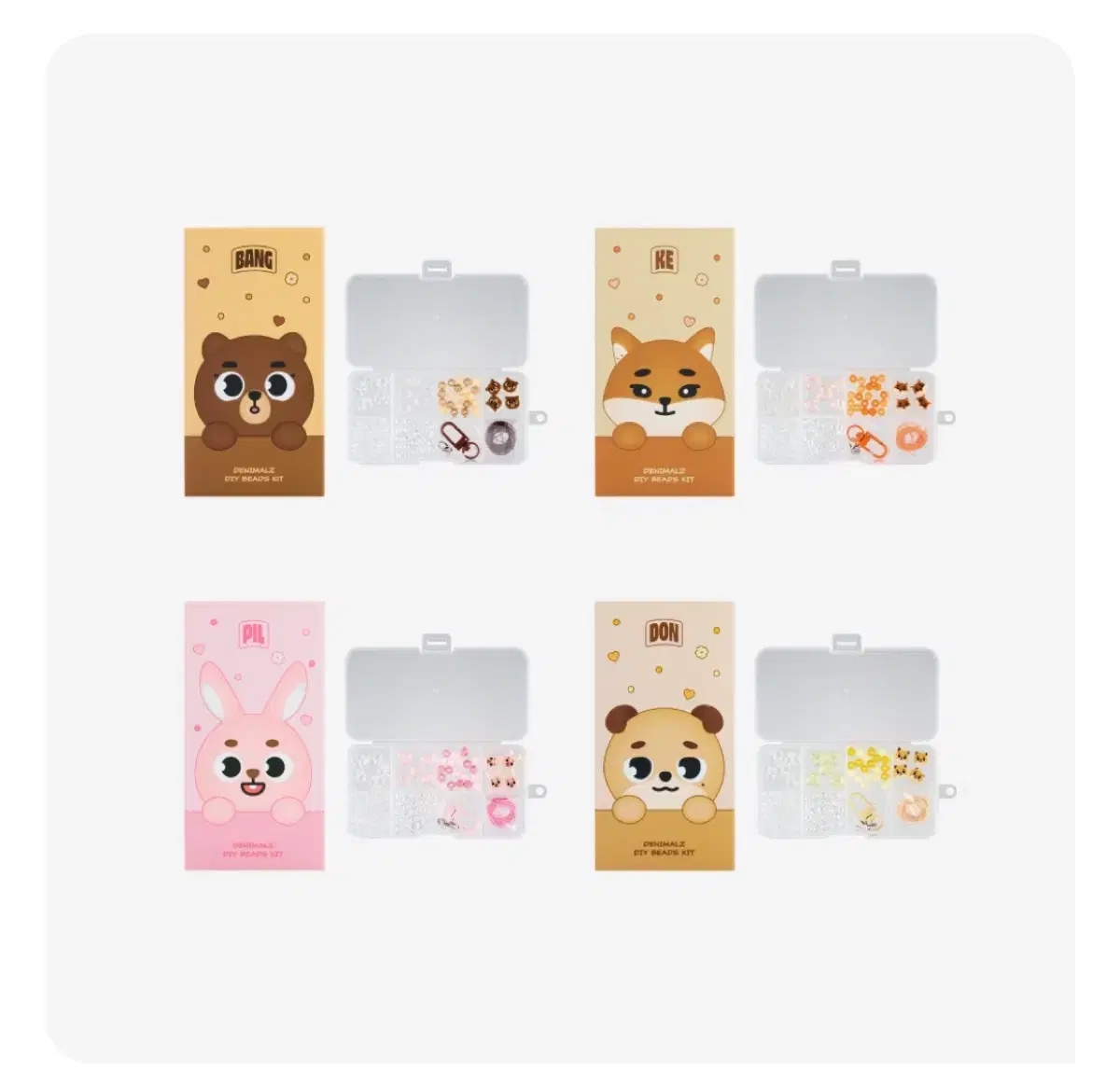 (New) day 6 Denimals Bead Kit (ke)