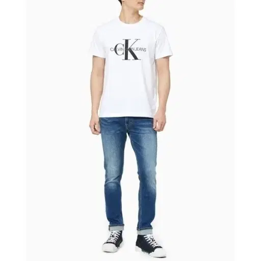 Calvin Klein Monogram Logo Short Sleeve T-shirt M(100)