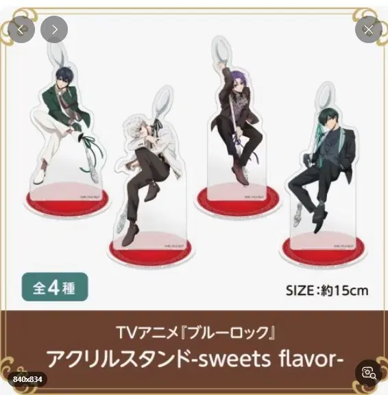 BLUELOCK NamcoLimitedsweetsflavorAcrylic standNagi,Leo,Isagi