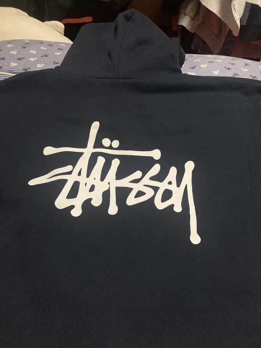 Stussy Navy Hoodie M