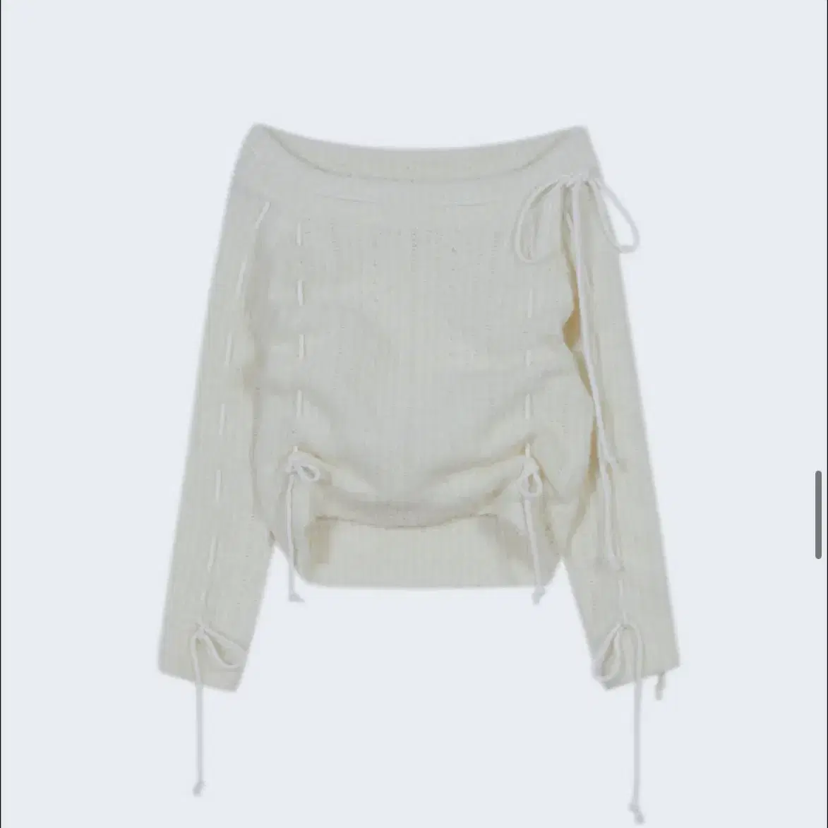 타입서비스 Off Shoulder Strap Knit 니트