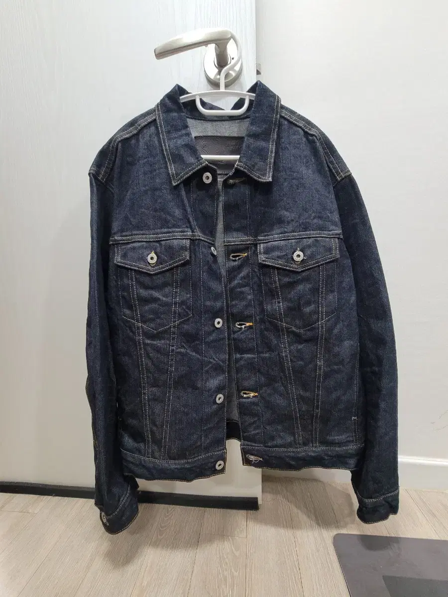 Naked & Famous Left Hand Twill Denim Jacket Size 42