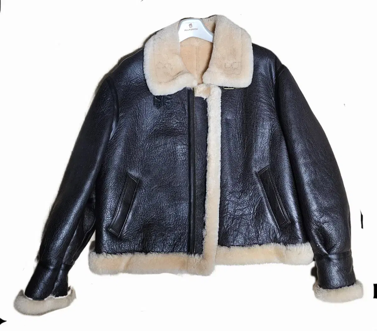 [XL~2XL] b3Mustang Like New Sheepskin Crop Mustang. Tom Hardy Mustang