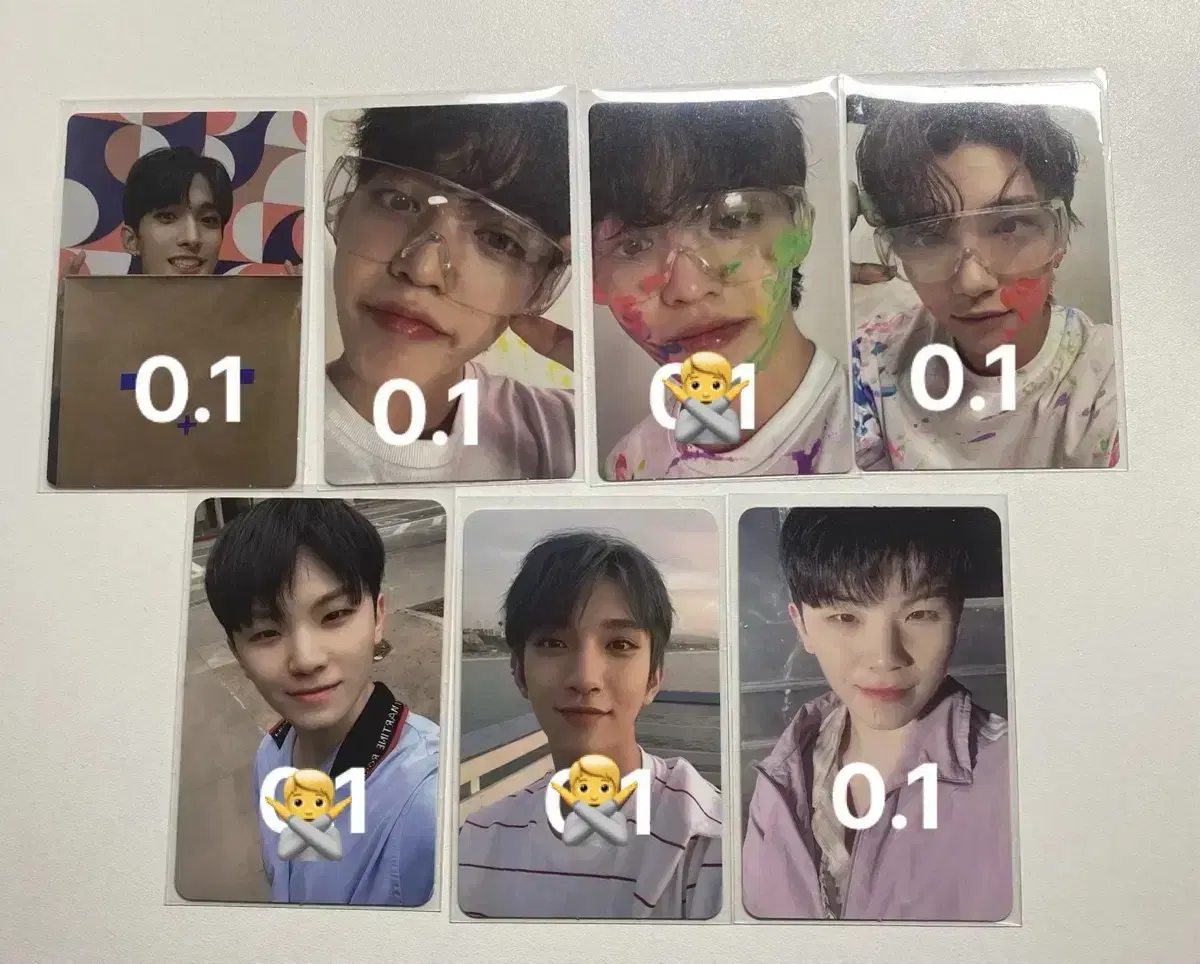 seventeen woozi dk s.coups joshua rinse feathersun photocard wts