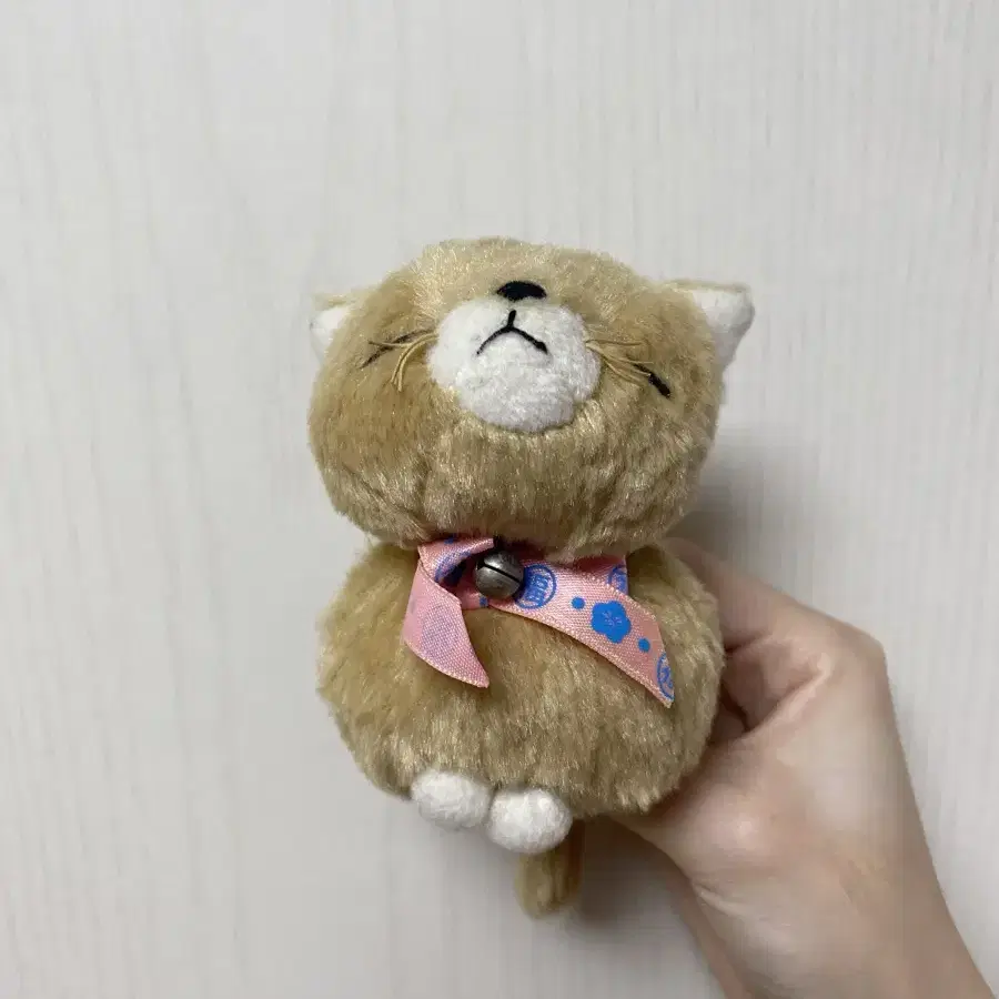 빈티지 고전 하트택 치즈고양이 치즈냥이 인형