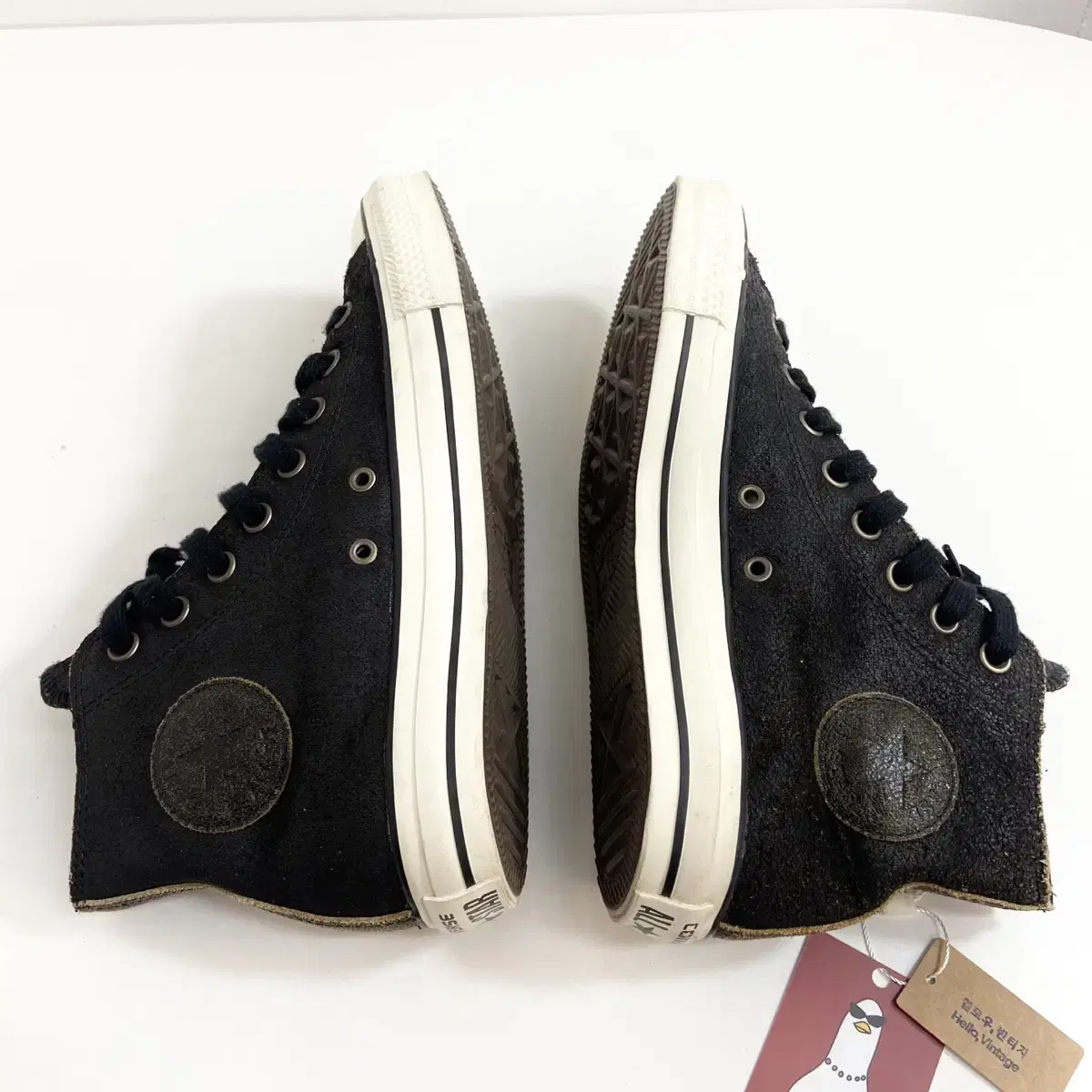 컨버스 척테일러 올스타 사이즈 지퍼 가죽 260mm Converse CT