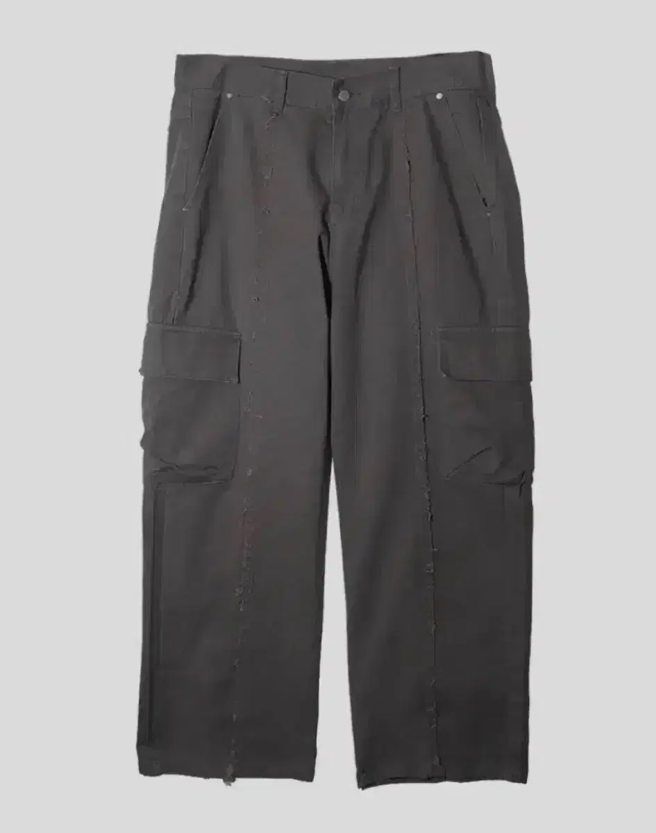 [New/Extraordinary price] Non-floor wide cargo pants gray L size unworn