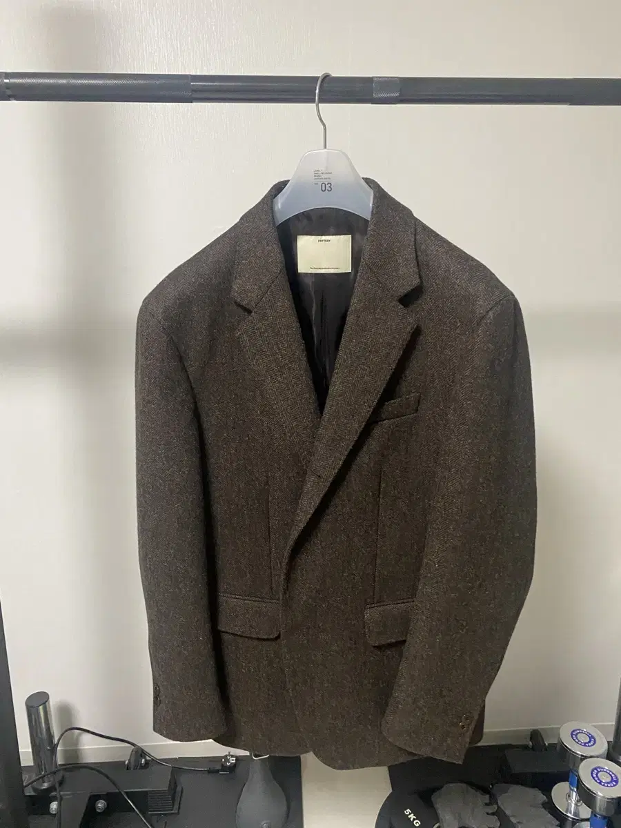 Pottery Wool Single-breasted Jacket Brown Size 3