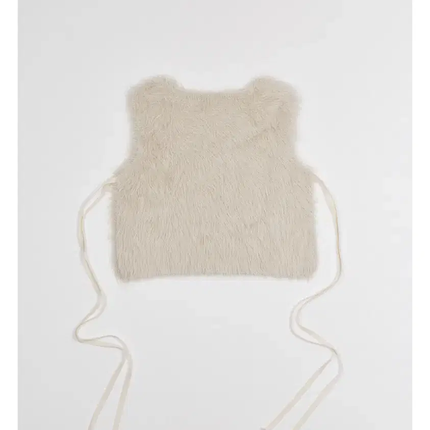 낫띵에브리띵(OPEN SIDE VEGAN FUR VEST IVORY)