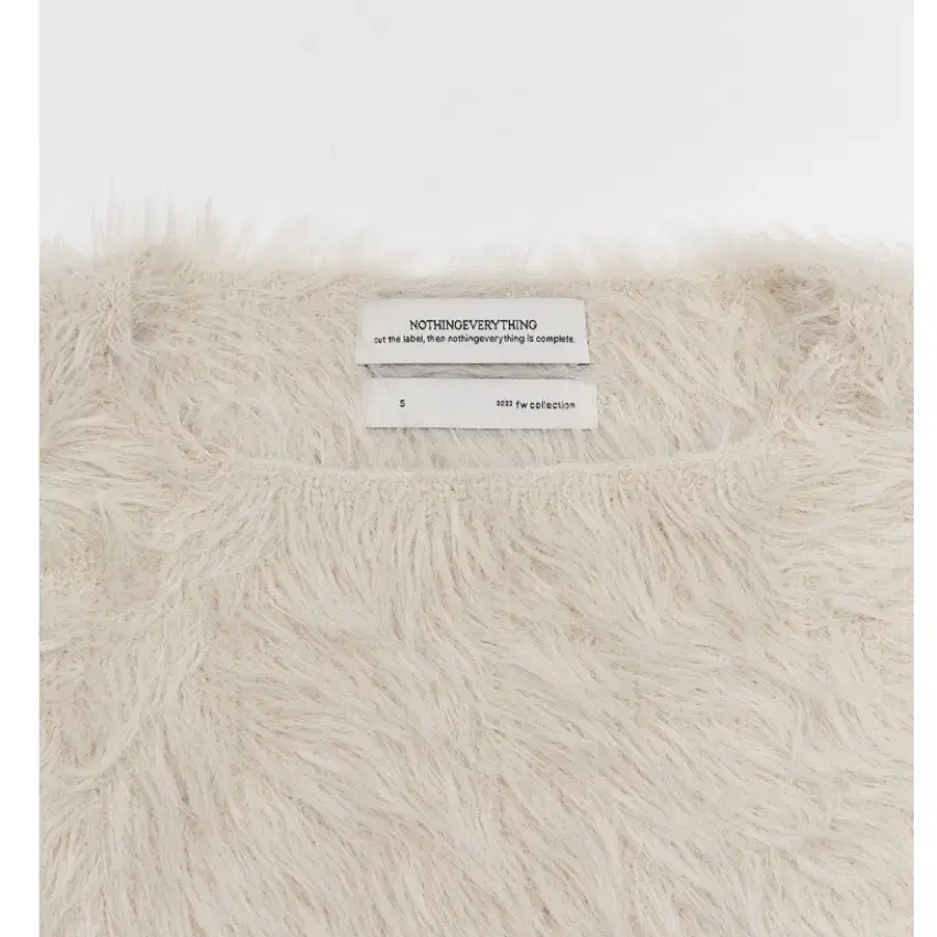 낫띵에브리띵(OPEN SIDE VEGAN FUR VEST IVORY)