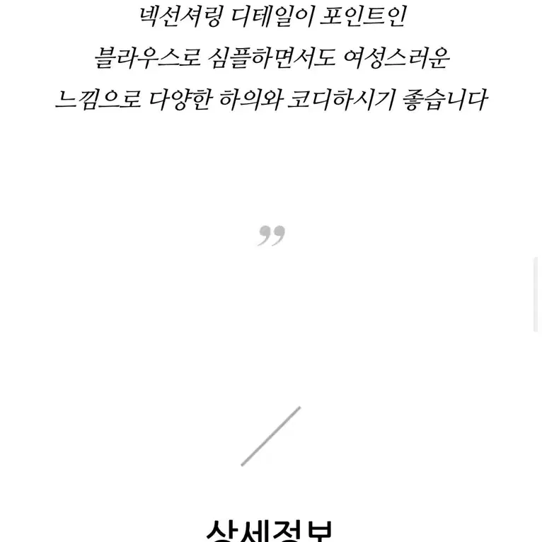 코인코즈 넥셔링 블라우스