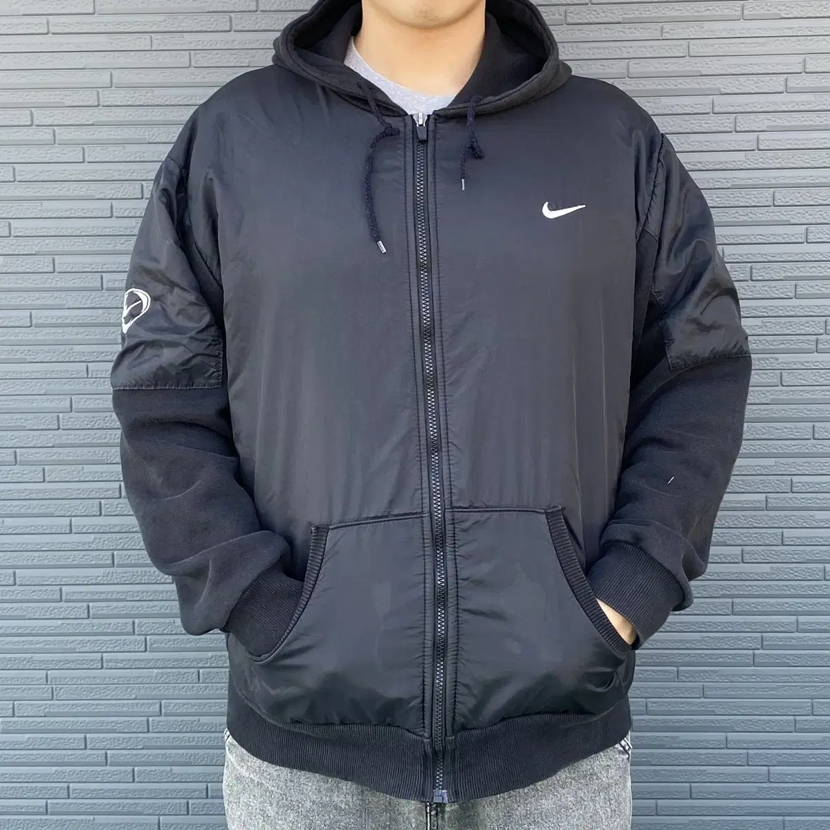 Nike All Black Zip Up XL