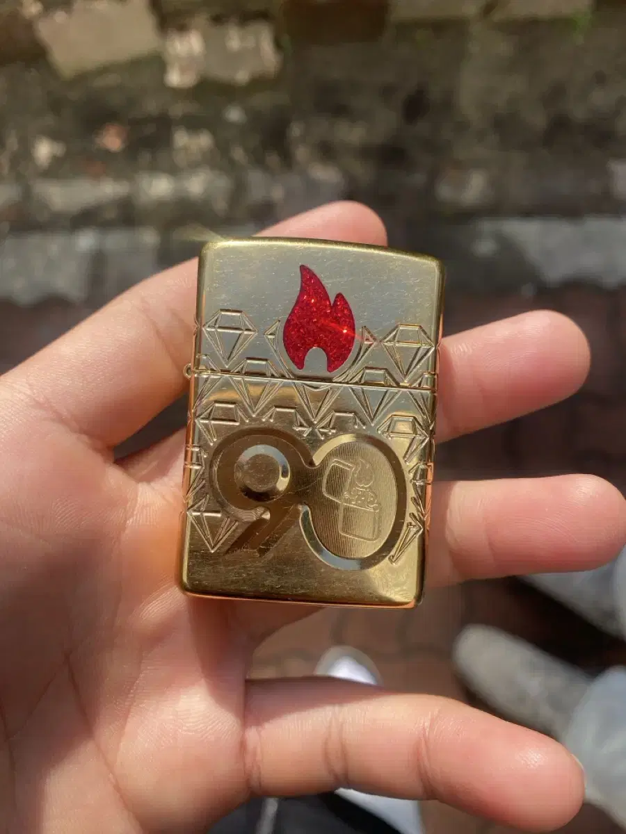 한정판 90th 지포라이터 coy gold