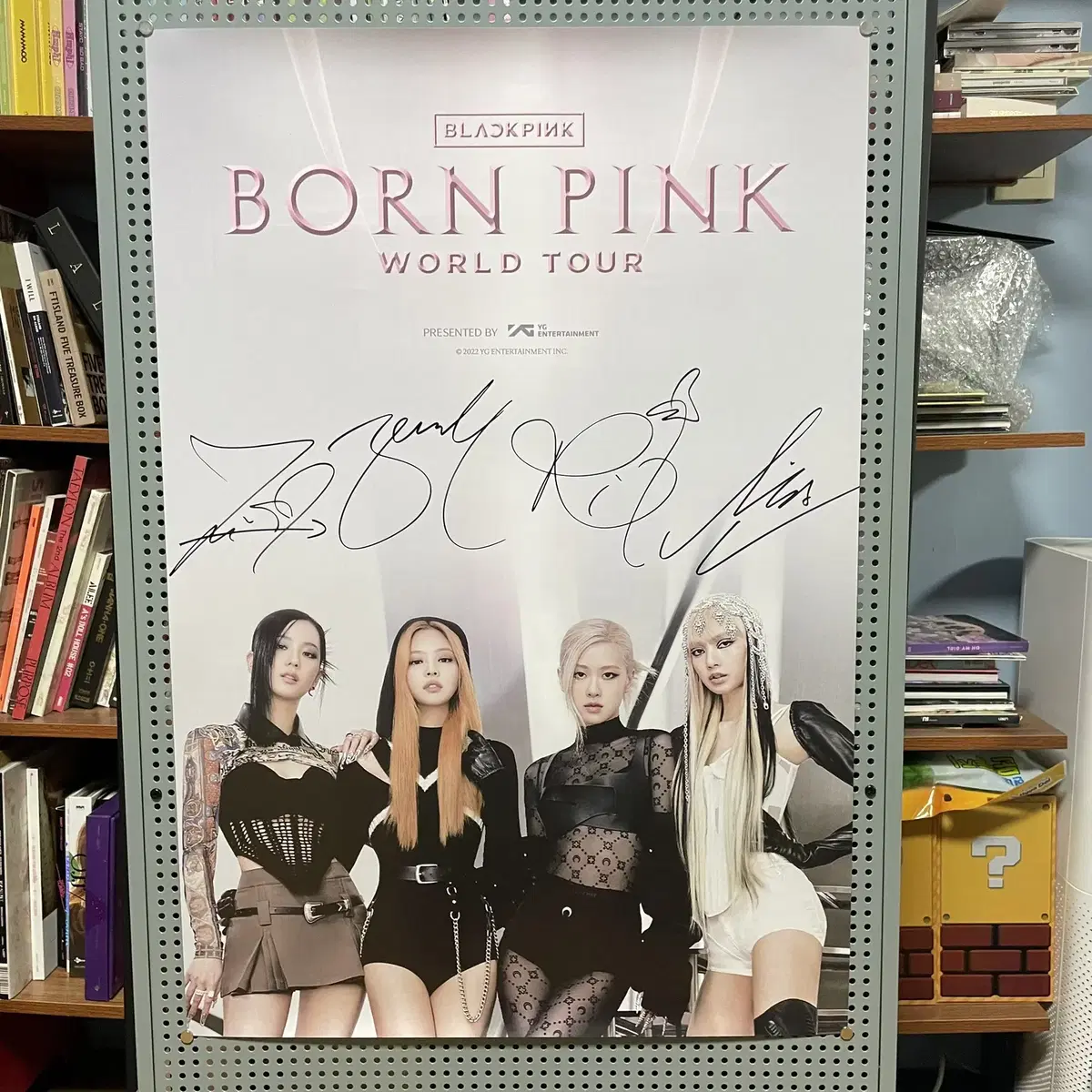 [친필싸인포스터] 블랙핑크 Black Pink Born Pink 월드투어