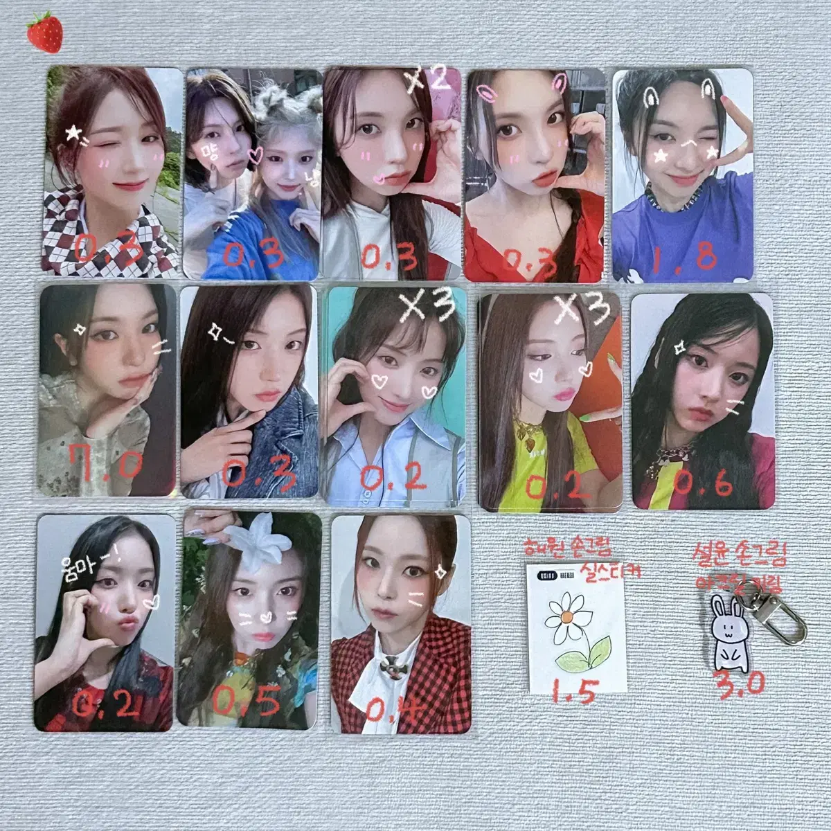 nmixx photocard keyring Sealsticker