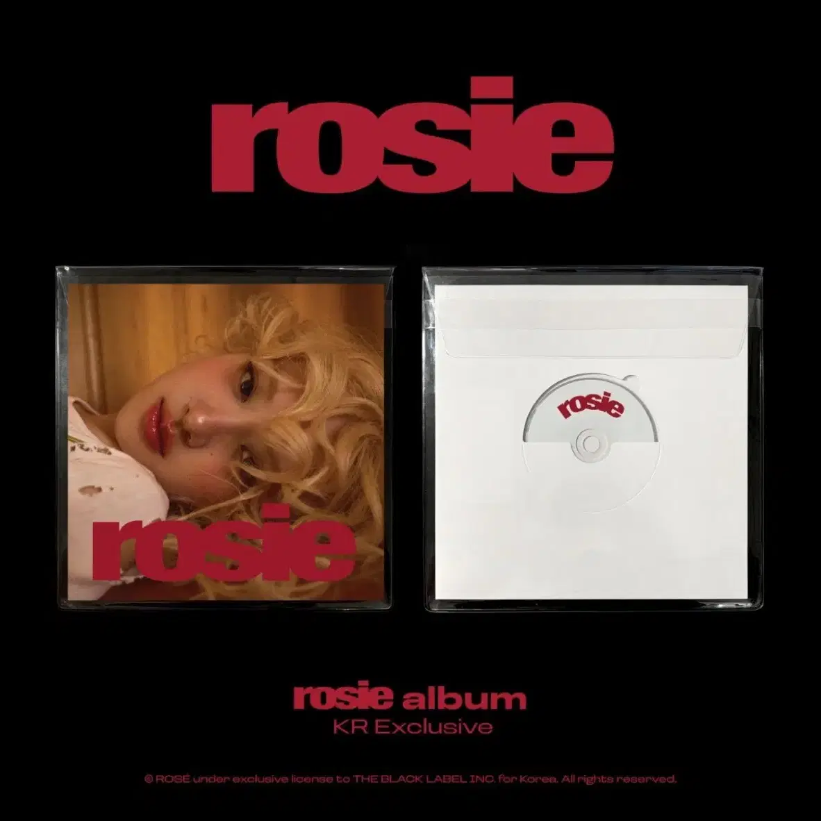 로제 솔로 앨범 first studio album 'rosie' 공구