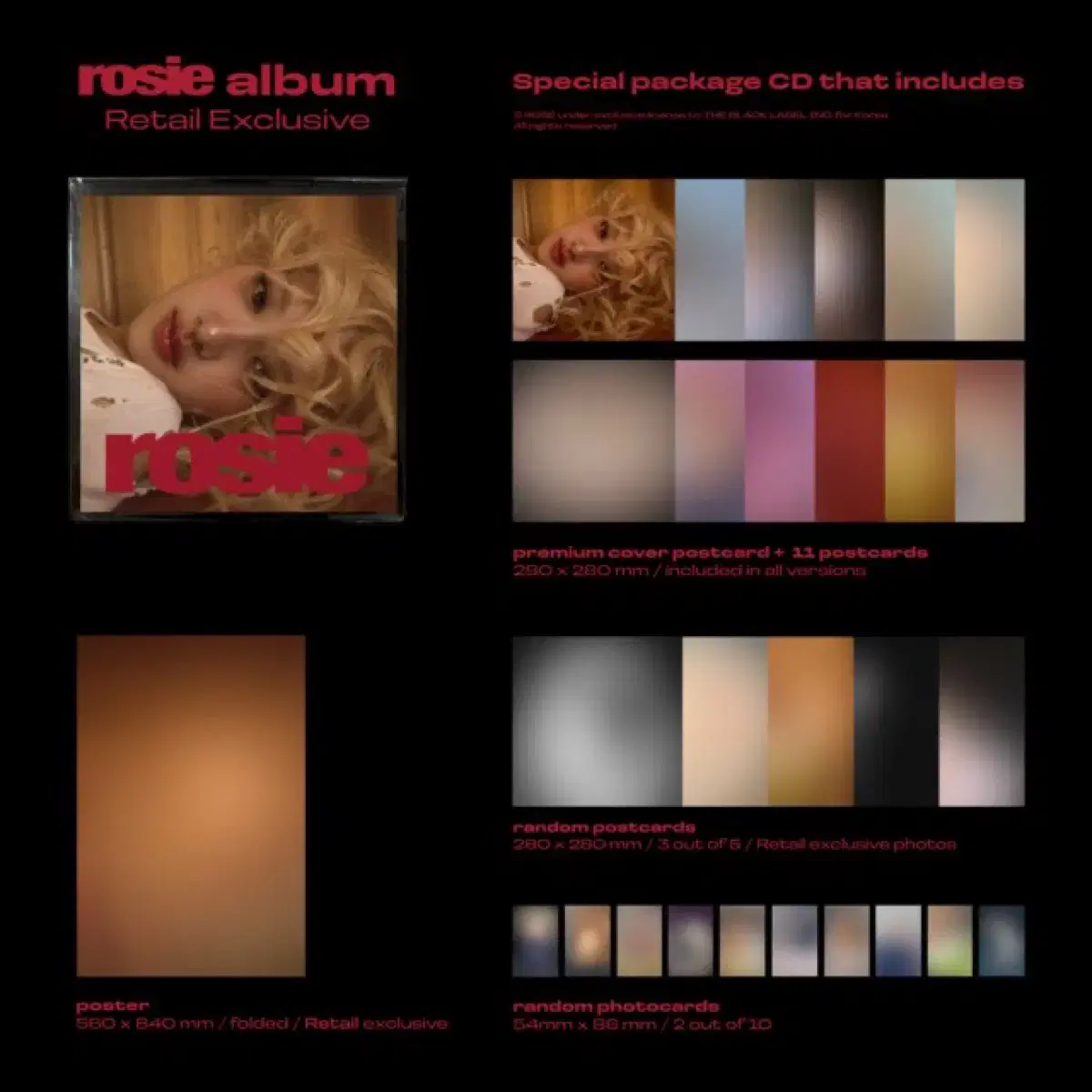 로제 솔로 앨범 first studio album 'rosie' 공구