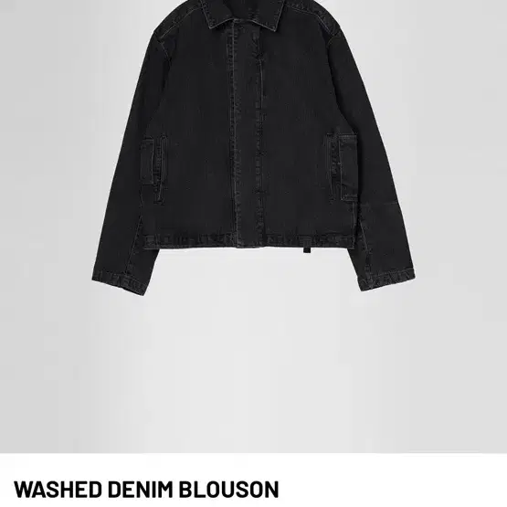 EE WASHED DENIM BLOUSON BLACK M사이즈