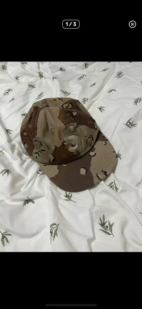 슈프림 s로고 캡 토널 6-Panel Camo 17SS