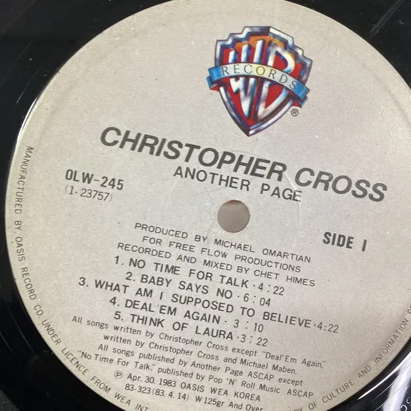 CHRISTOPHER CROSS  LP / AA6258