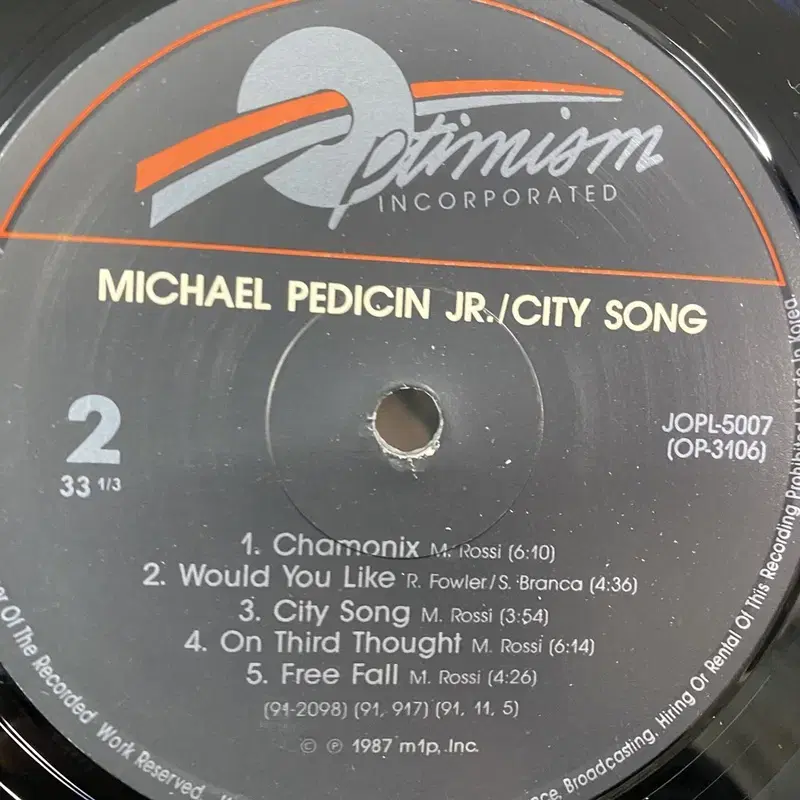 MICHAEL PEDICIN JR LP / AA6264