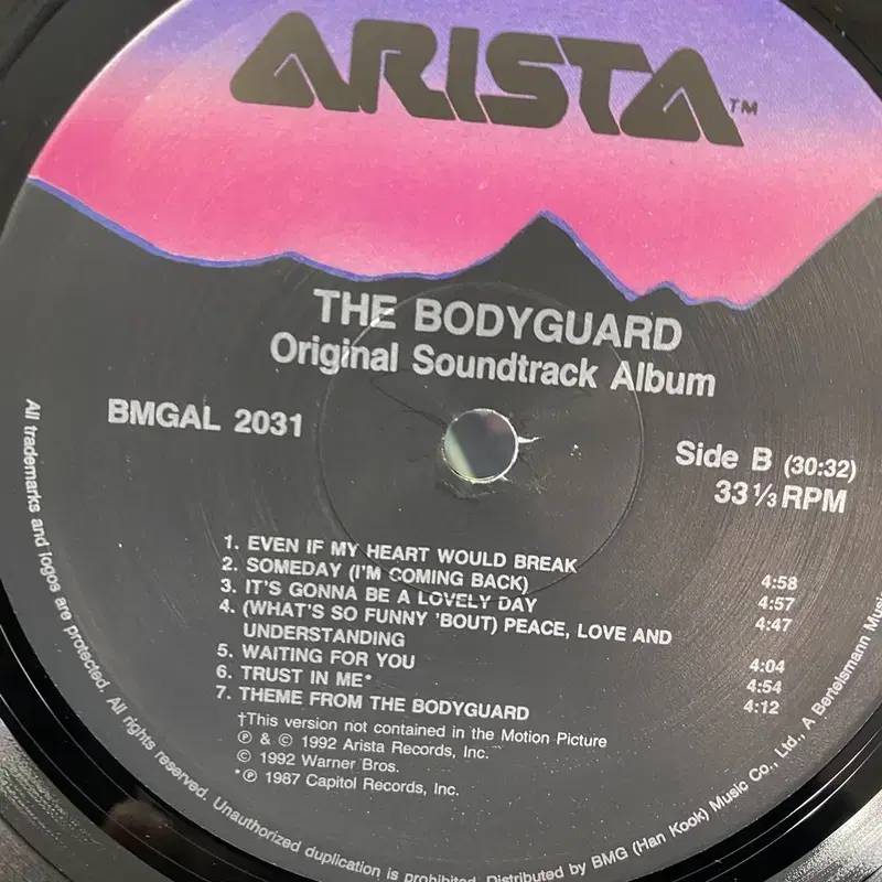 BODY GUARD  LP / AA6289