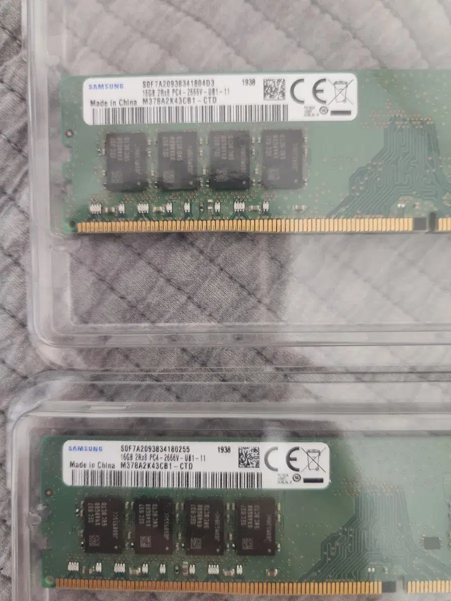 삼성 DDR4 2666 16GB 2장 판매합니다