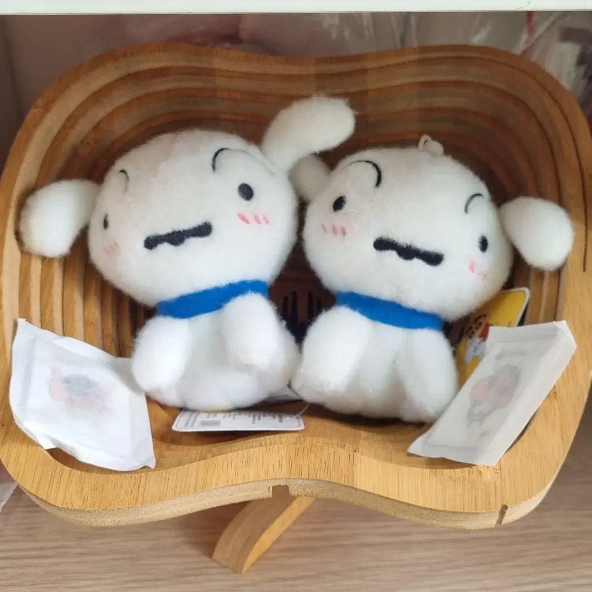 흰둥이 인형 짱구 띠부씰