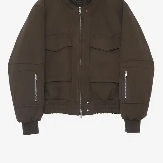 알렌느 haleine 3D faux suede bomber blouson