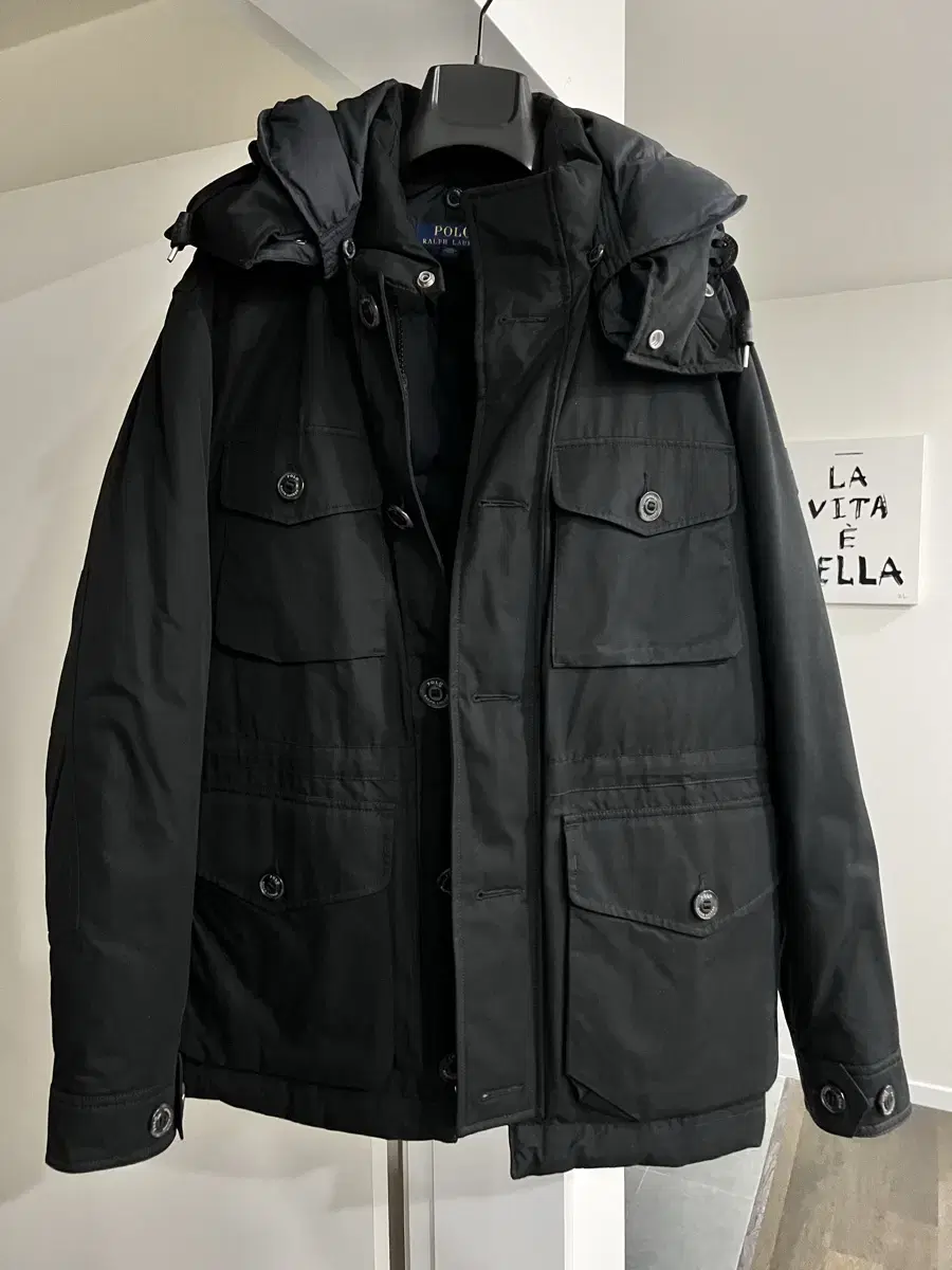 Polo Down Hooded Field Jacket L