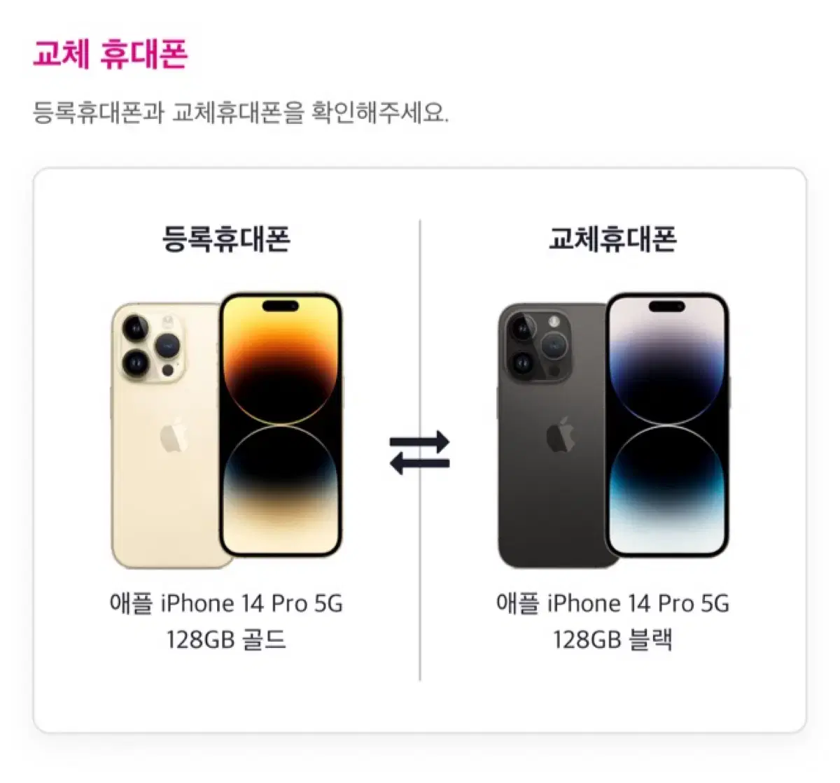 아이폰 14 pro 128g 블랙 리퍼 새상품