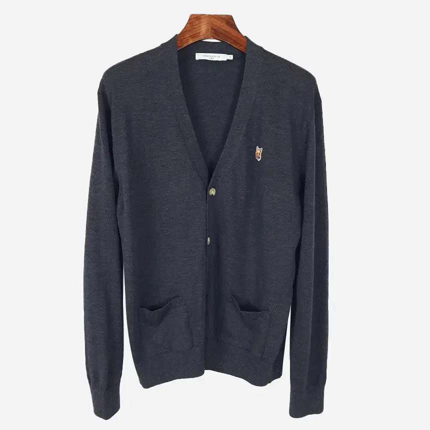 Maison Kitsune Men's Foxhead Wool Cardigan 110