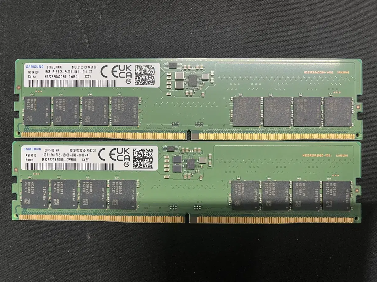 DDR5 5600 16gb 메모리 2장 팝니다.