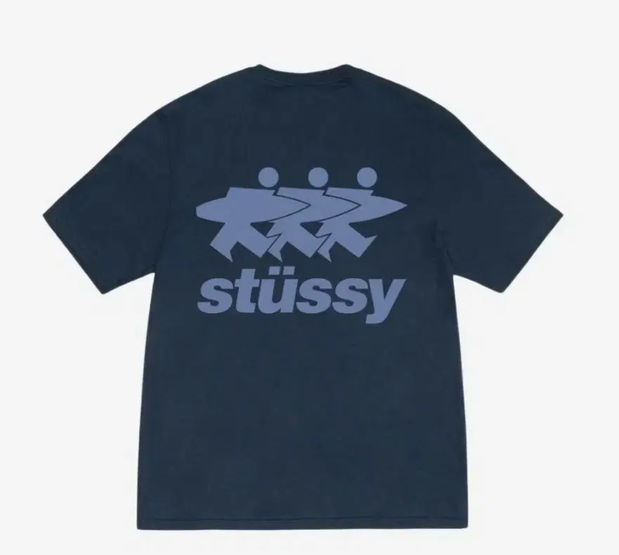 (NEW) Stussy Surfwalk Short Sleeve Navy L