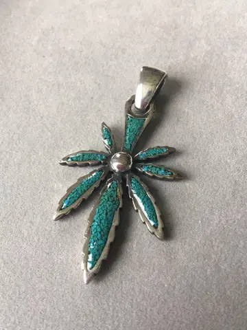 [새상품] silver925 간자 마리화나 펜던트 탑