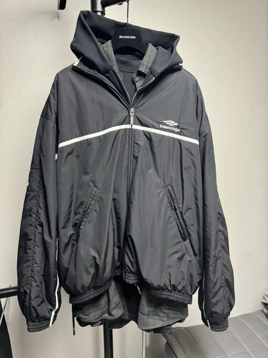 Balenciaga 3B Sport ikon Layered tracksuit jacket Size: 4