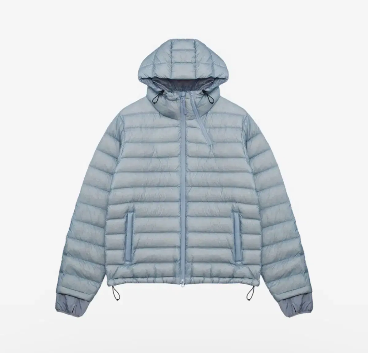 [Unsealed New] San San Gear 24FW Serpentine Puffer Jacket Padded Sky Blue