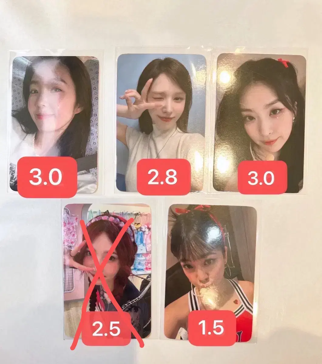 Red Velvet Noted Jamsil pop up 50K pre-order benefit photocard WTS