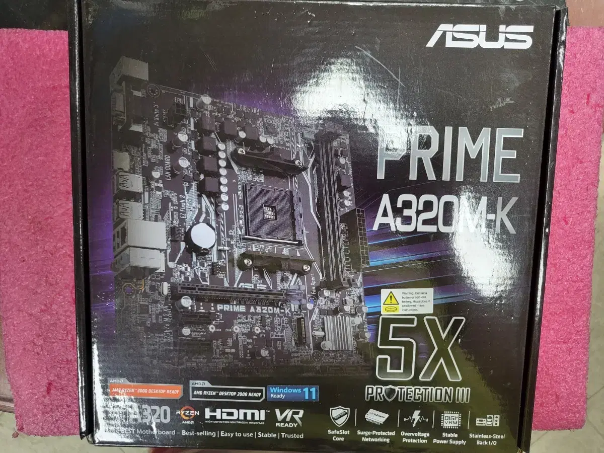 ASUS A320M-K + 라이젠 3600 + 정품쿨러