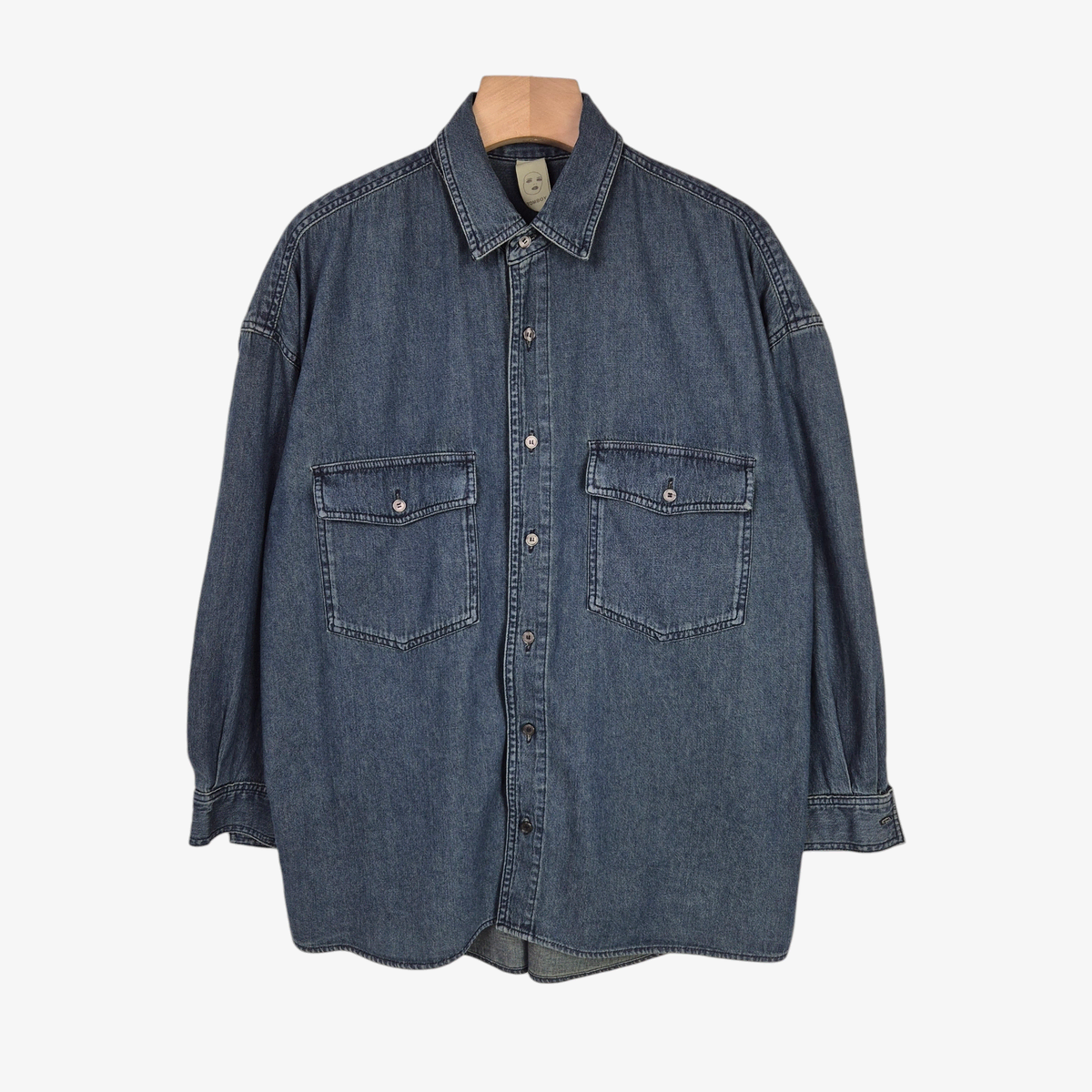 [Free] TOMBOY Overfit Denim Shirt