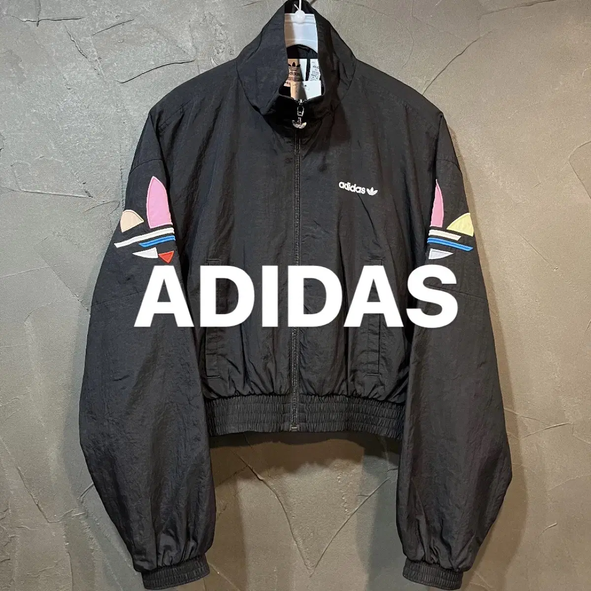 [XS] ADIDAS 아디다스 크롭 바람막이