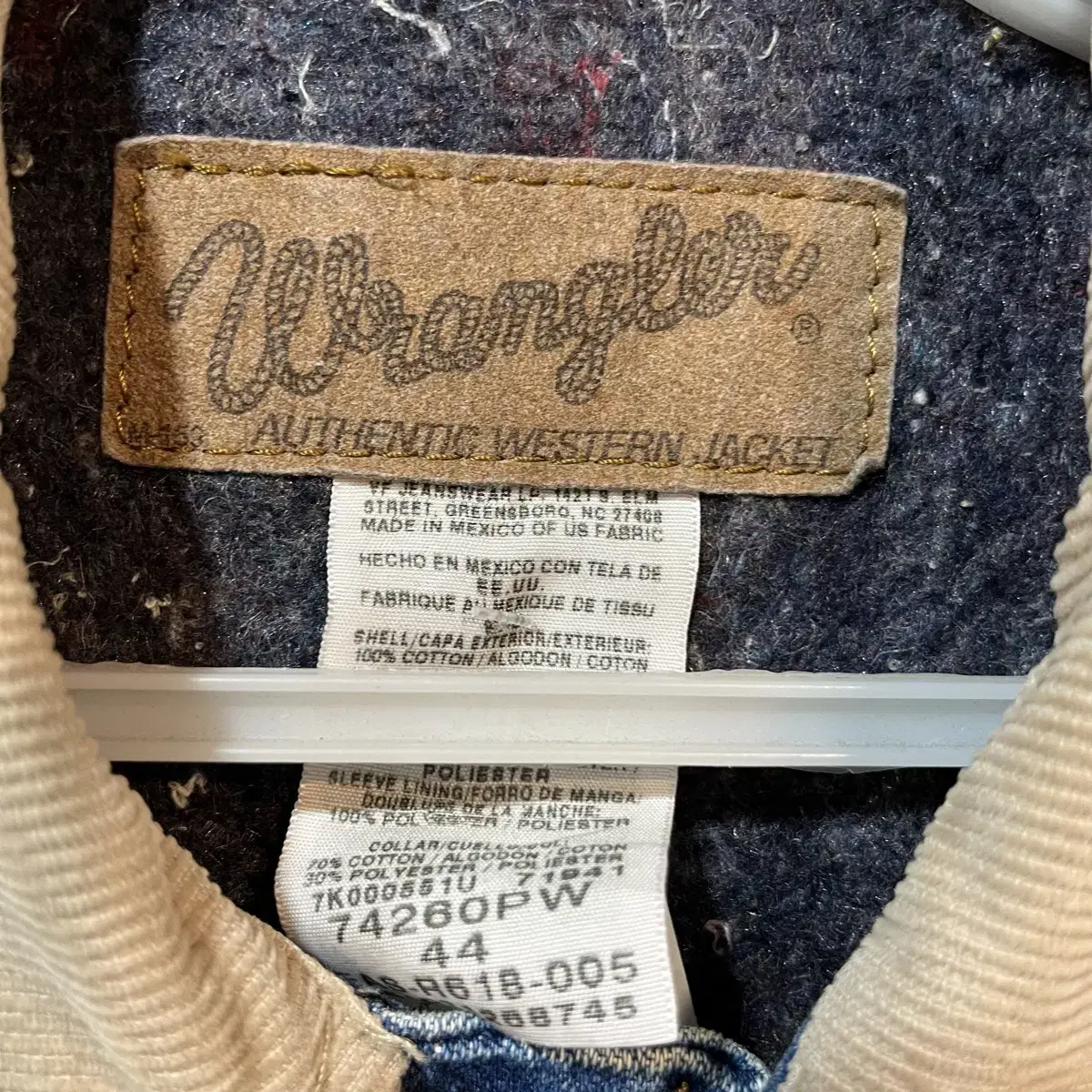 [44] WRANGLER 랭글러 빈티지 데님 자켓