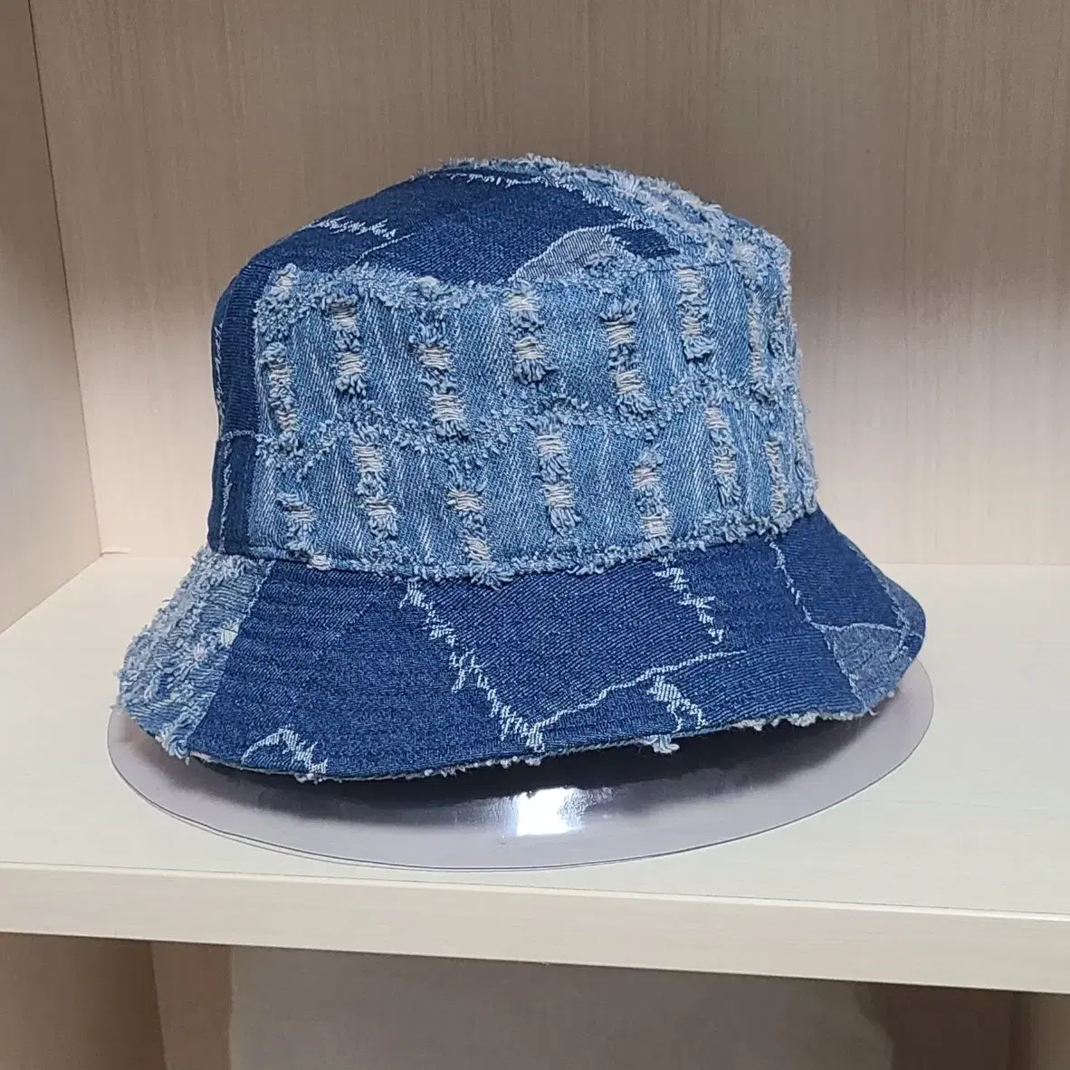 캉골 (KANGOL) 데님 메쉬업 버킷햇