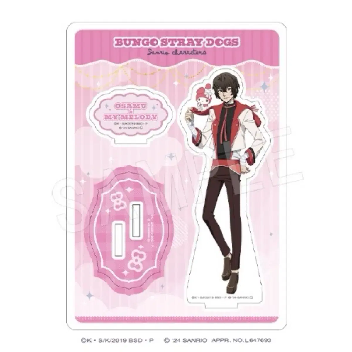 Bunko Stray Dogs Osamu Dazai Sanrio Collaboration acrylic stand