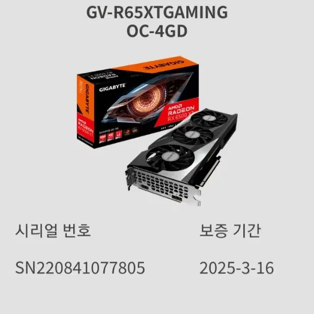 RX 6500xt 그래픽카드