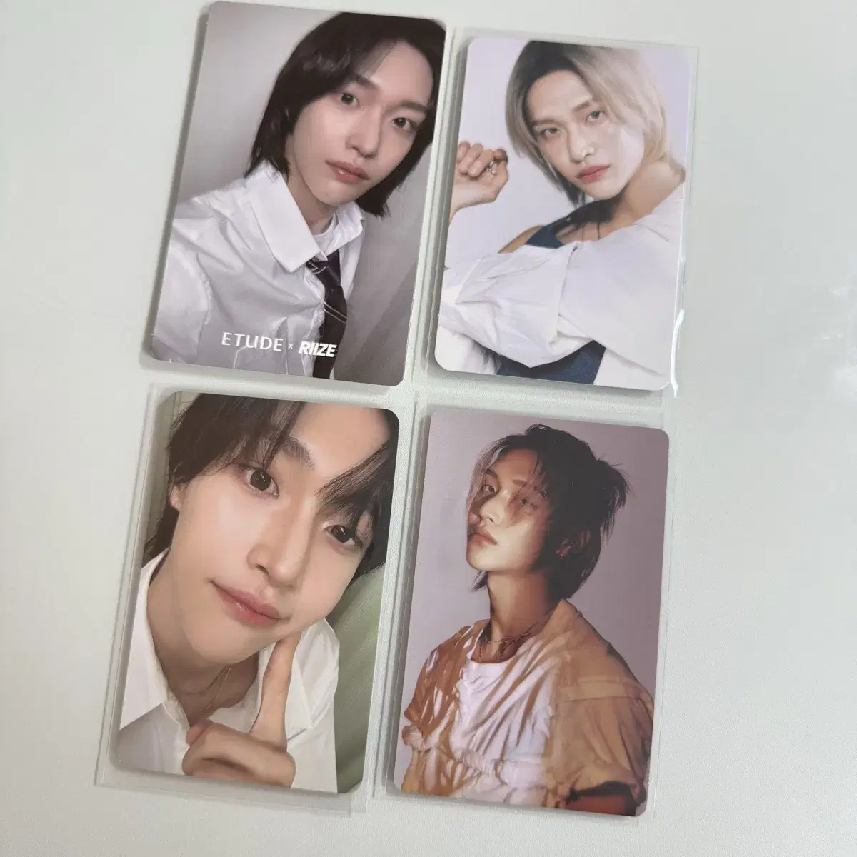 riize wonbin etude photocard,photopack,holy water pop up treka,rising day fan con treka