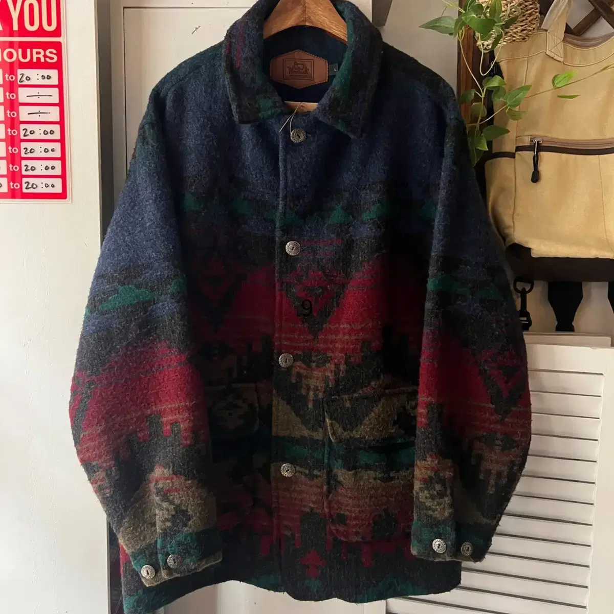 [L]90's 울리치 Made in USA 나바호 울 코트