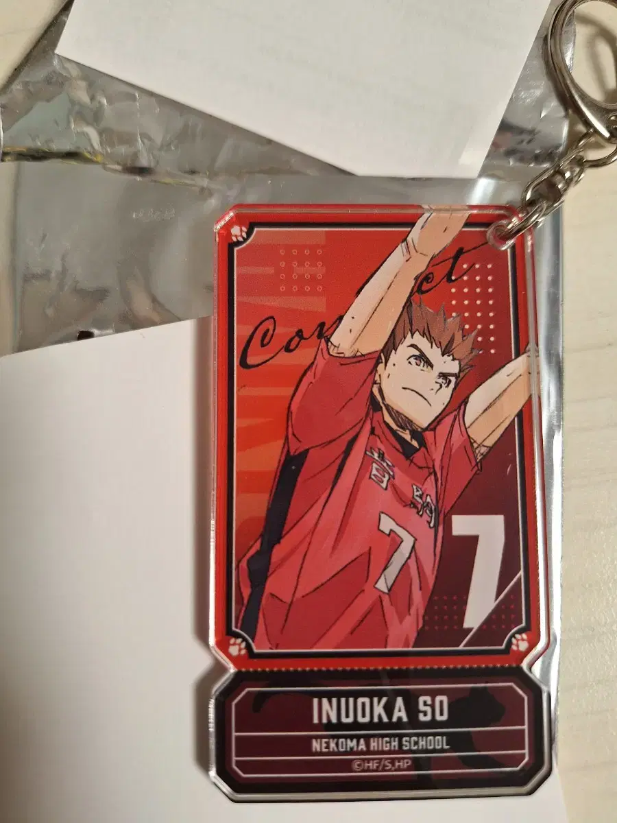 Haikyuu Nekoma Inuokasou acrylic Block Keyring